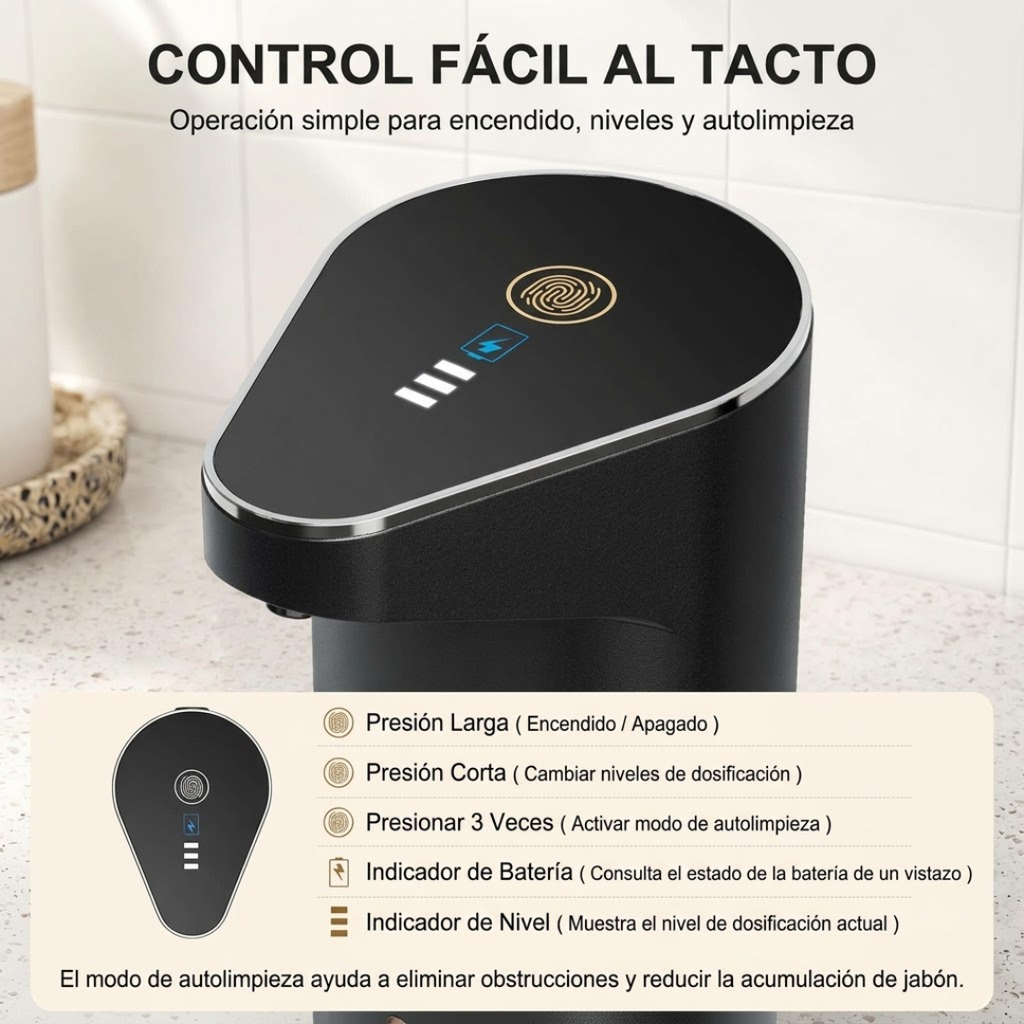 dispensador de jabón automático